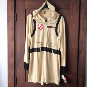 👻 NEW Ghostbusters Hooded Onsie PJs size Large👻